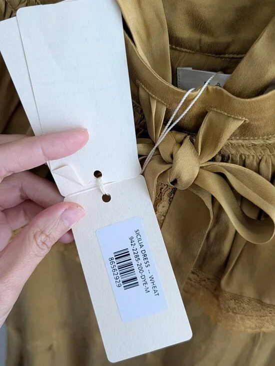 Doen Sicilia Dress in Wheat, NWT, Size M - Picture 10 of 16